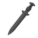 Long Spear Pointed Dagger Poly Training Knife Prop with 8.5 Inch Blade and Grooved Wood Grained Textured Handle - Prop Money Inc.