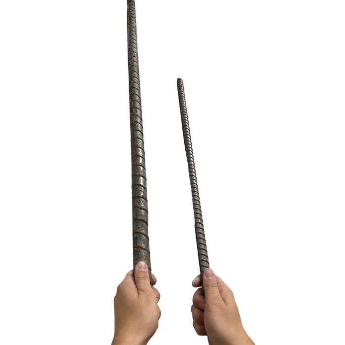 48 Inch Foam Rubber Deformed Steel Rebar Action Prop with Bendable Core - Prop Money Inc.