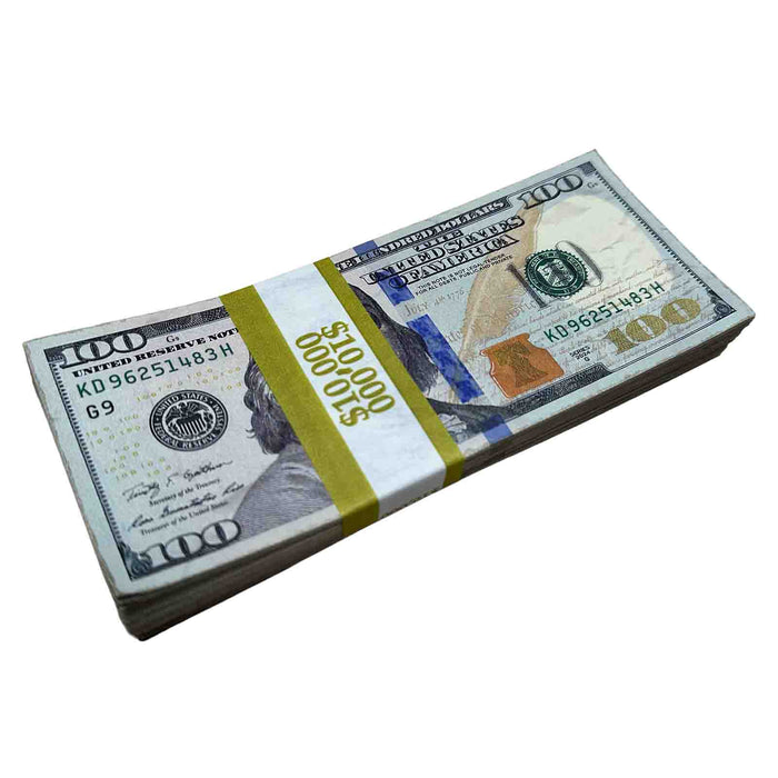 $100 Close-Up ✔️RealAged™ New Series Bills – Realistic Hero Prop Money