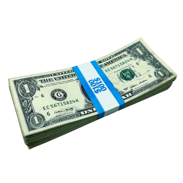 $1 Close-Up ✔️RealAged™ New Series Bills – Realistic Hero Prop Money