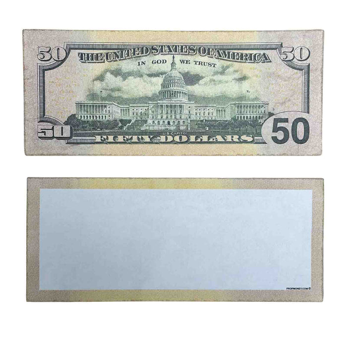 $50 Close-Up ✔️RealAged™ New Series Bills – Realistic Hero Prop Money