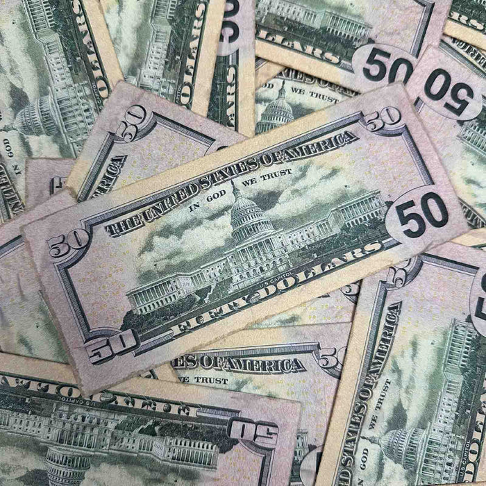 $50 Close-Up ✔️RealAged™ New Series Bills – Realistic Hero Prop Money