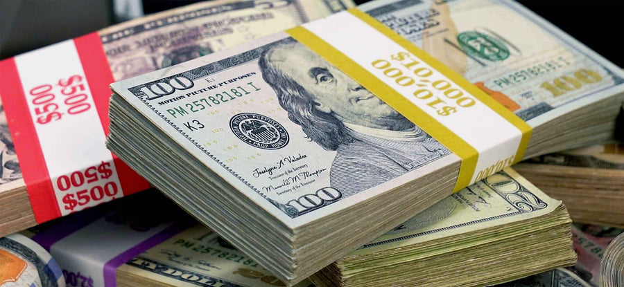 RealAged prop money stacks