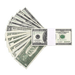 2000 Series mixed prop money stack for film and photography