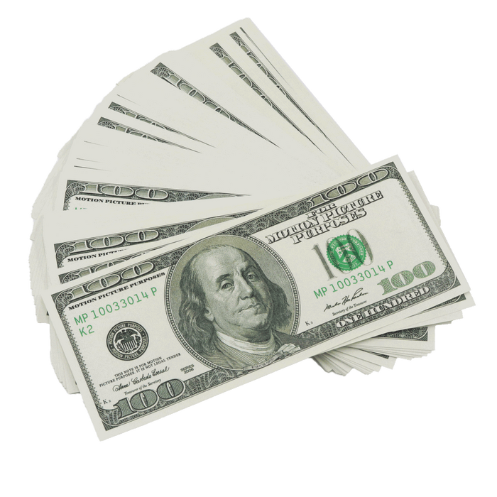 Realistic 2000 Series mixed bills stack for productions