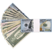 Mixed denomination prop money stack for film and content creation