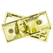 Yellow prop money bills for parties events decorations and creative projects